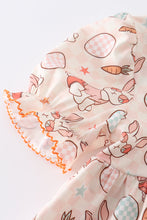 Load image into Gallery viewer, Easter bunny egg print girl dress