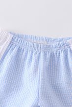 Load image into Gallery viewer, Blue plaid seersucker shorts