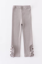 Load image into Gallery viewer, Light grey ruffle legging