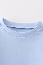 Load image into Gallery viewer, Blue ruffle sweatshirt