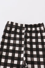Load image into Gallery viewer, Black plaid pajamas set