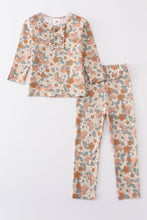 Load image into Gallery viewer, Retro floral print bamboo pajamas set