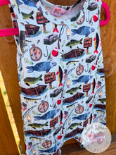 Load image into Gallery viewer, Ribbed Fishing Partner Romper