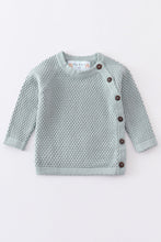Load image into Gallery viewer, Mint buttons sweater-baby