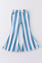 Load image into Gallery viewer, Blue stripe denim jeans