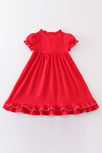 Load image into Gallery viewer, Premium Red ruffle short sleeve girl pajamas dress