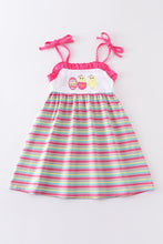Load image into Gallery viewer, Premium Easter egg stripe strap dress