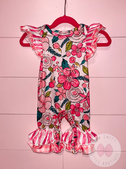 Lily Blooms Ruffle Romper