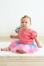 Load image into Gallery viewer, Rainbow sequin tulle tutu skirt