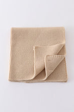 Load image into Gallery viewer, Beige baby soft knitted blanket