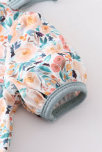 Load image into Gallery viewer, Floral print baby girl bubble