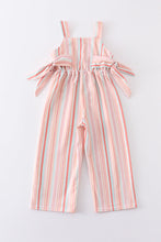 Load image into Gallery viewer, Multicolored stripe girl jumpsuit