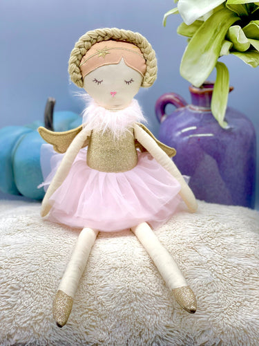 Gold angel ballerina Stuffed Doll