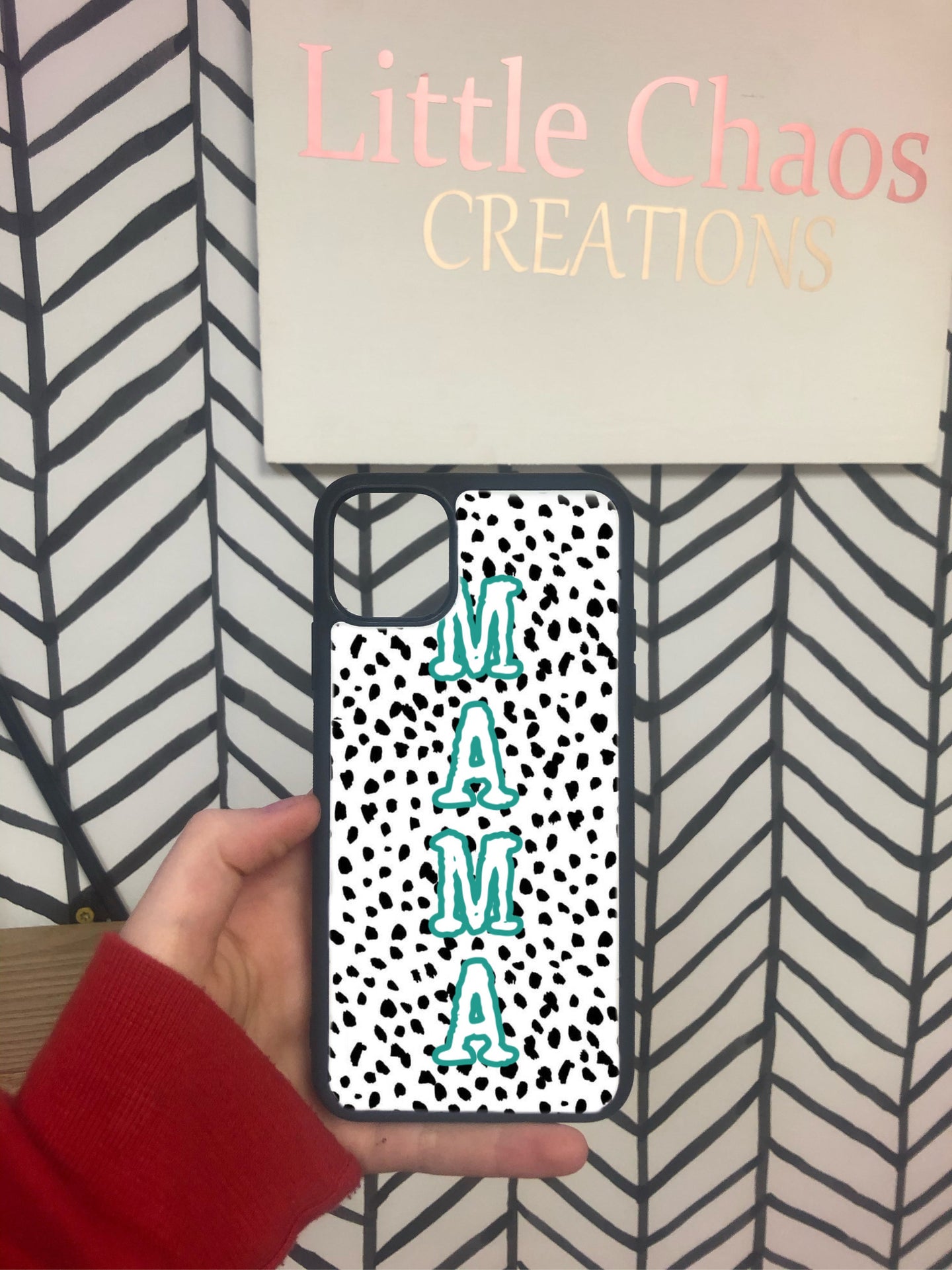 Turquoise Mama phone case